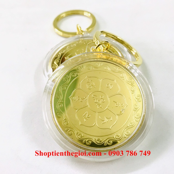 Móc Khóa Xu Phật A Di Đà In Màu - SP005200  